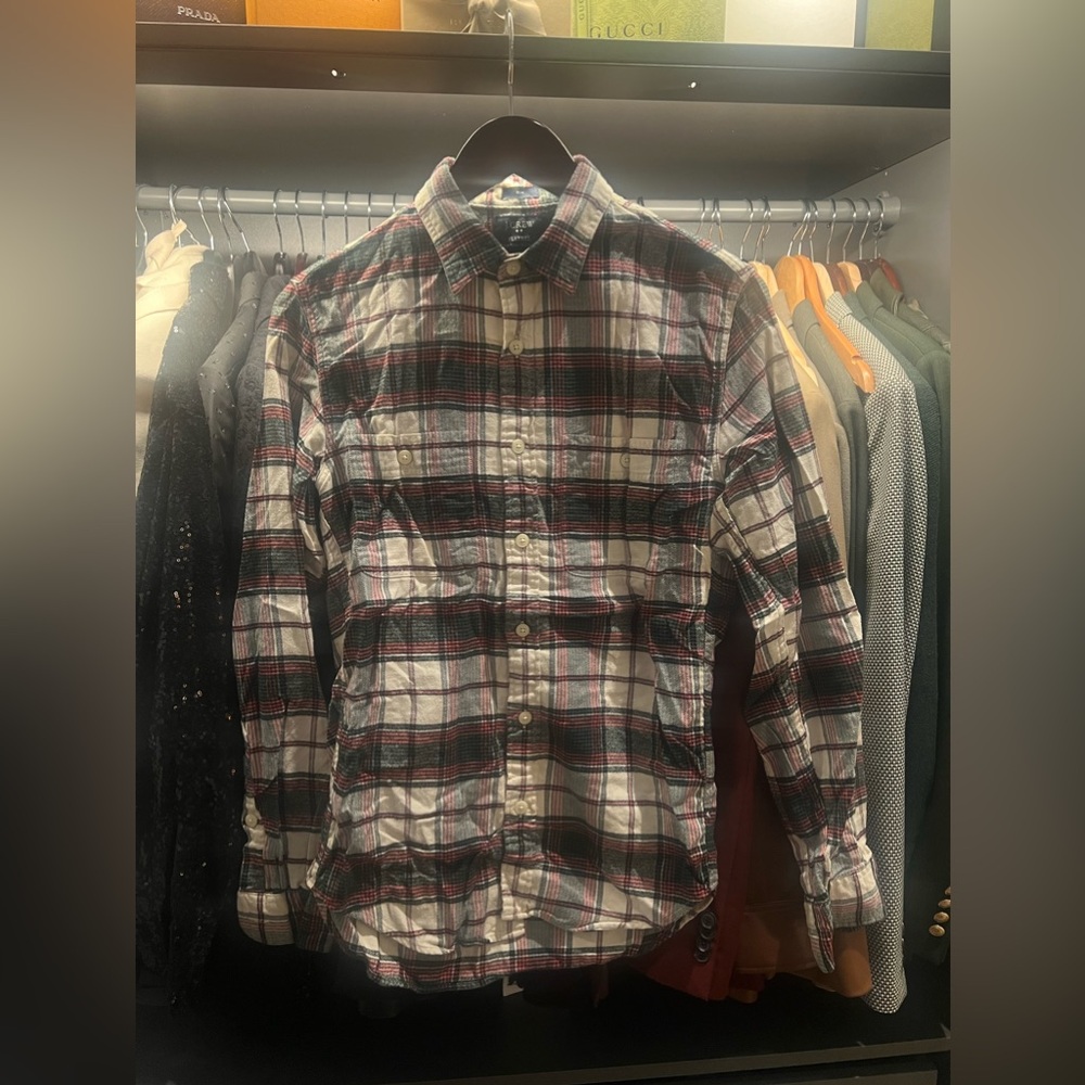 J. Crew Flannel Button-Down Plaid Shirt (Men’s)